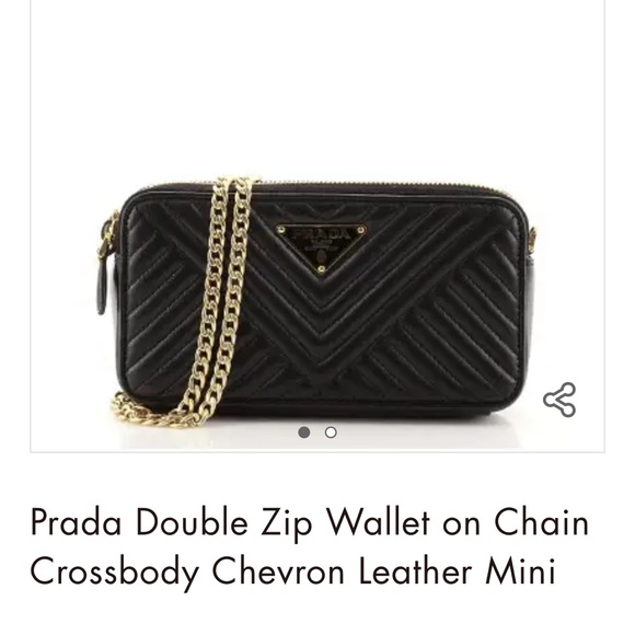 Prada double wallet chain bag authentic - Picture 6 of 6